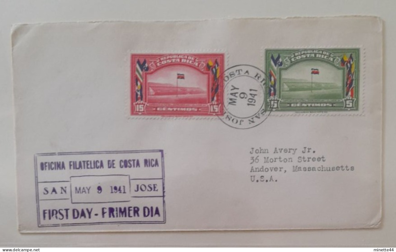 COSTA RICA 1941 FDC  FOOTBALL FUSSBALL SOCCER CALCIO VOETBAL FUTBOL FUTEBOL FOOT FOTBAL - Brieven En Documenten