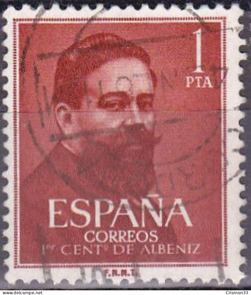 1960 - ESPAÑA - CENTENARIO DEL NACIMIENTO DE ISAAC ALBENIZ - EDIFIL 1321 - Used Stamps