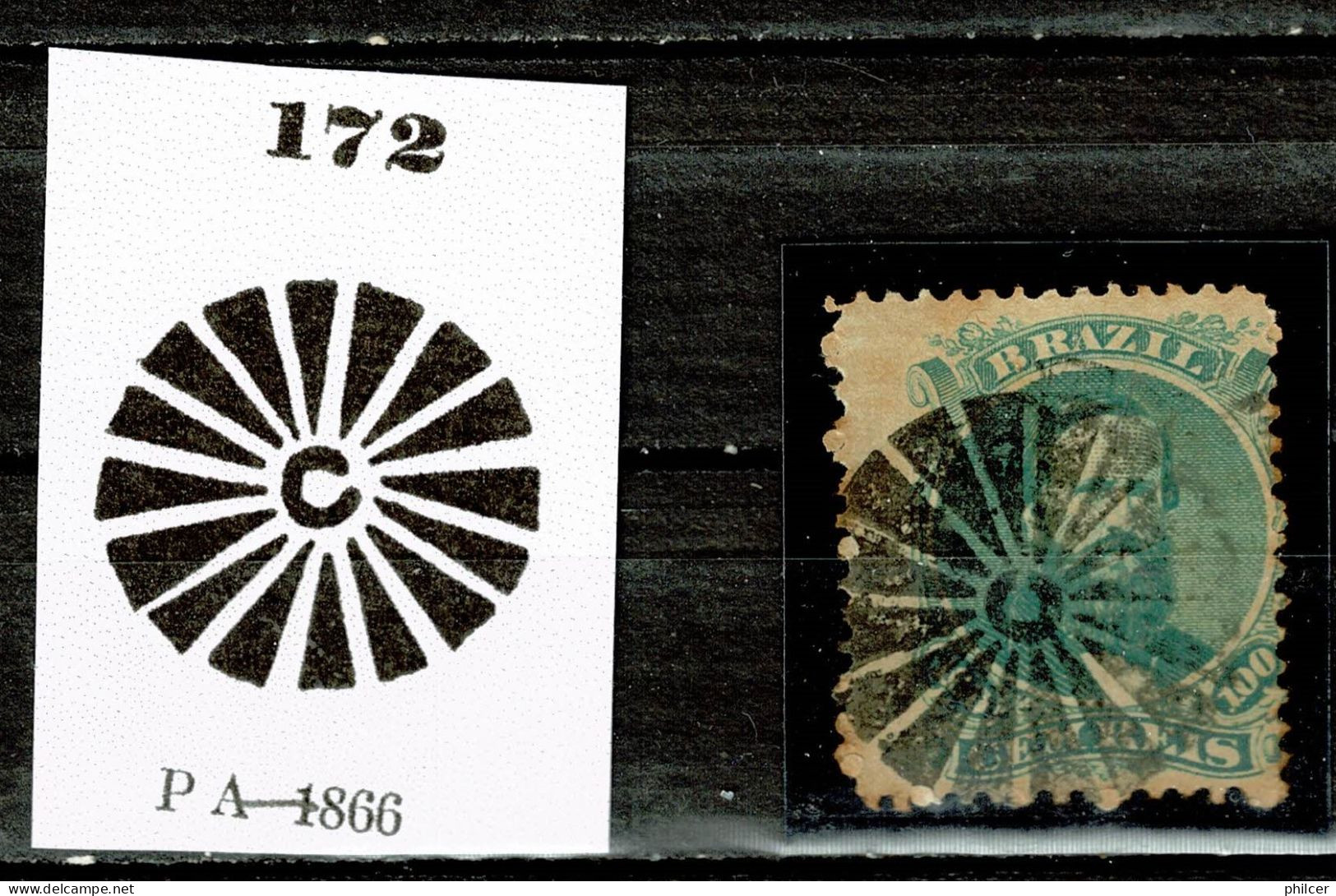 Brasil, 1866, # RH 27, Used - Usados