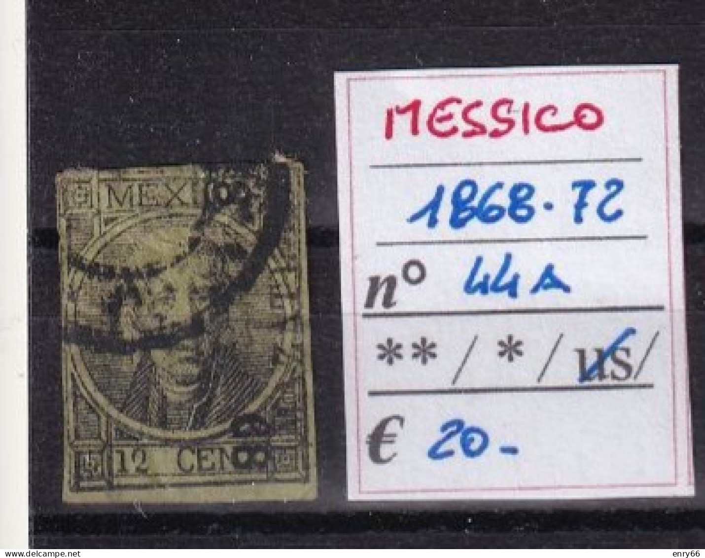 MESSICO 1868-72 N°44A USED - Mexico