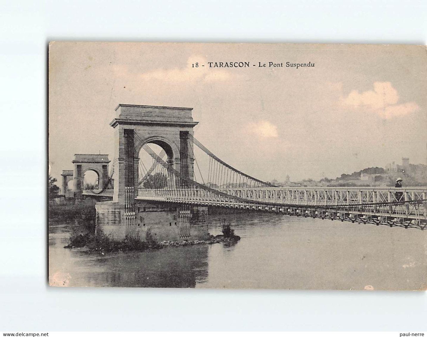 TARASCON : Le Pont Suspendu - état - Tarascon