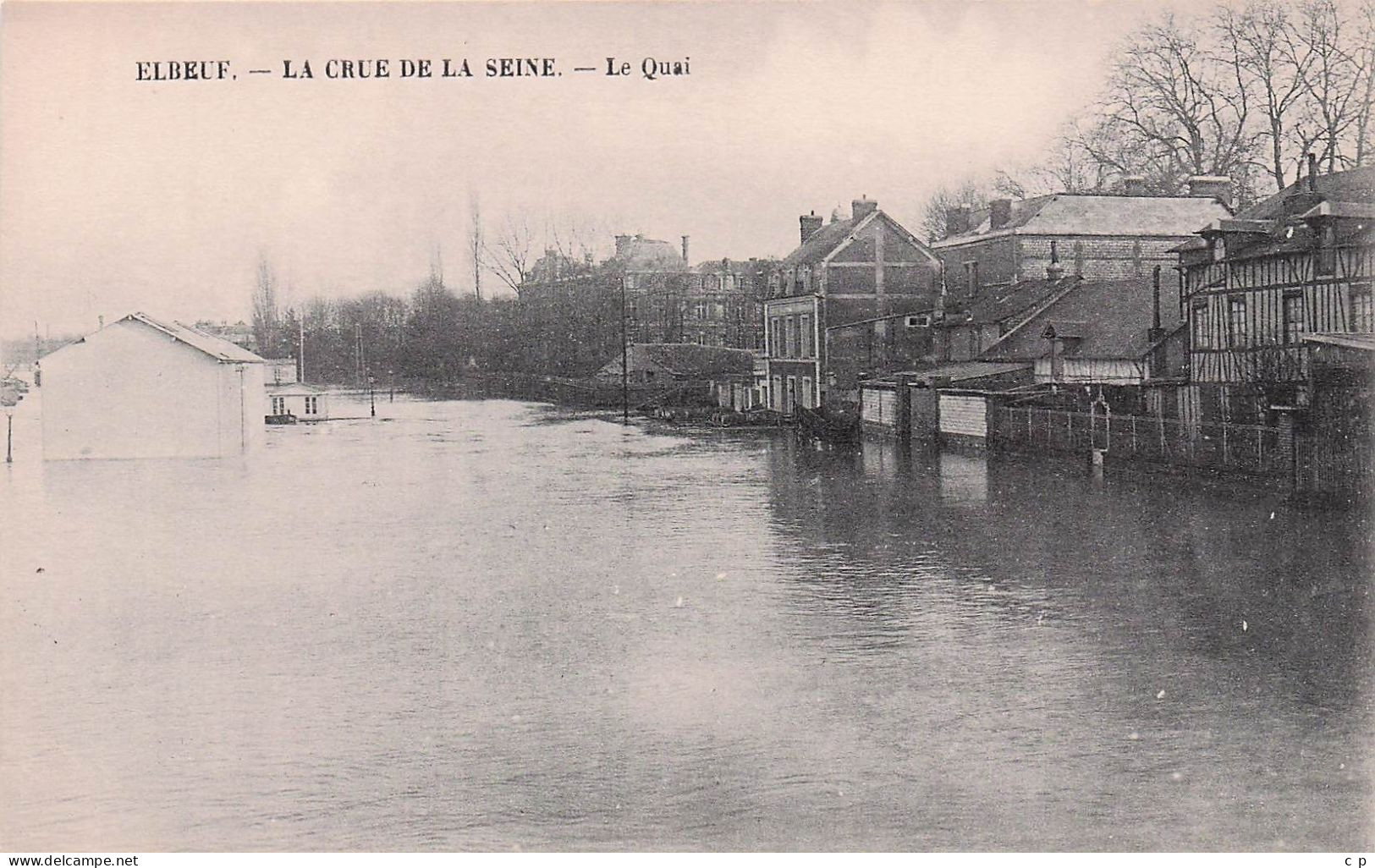 Elbeuf - Crue De La Seine - Quai - CPA °J - Elbeuf