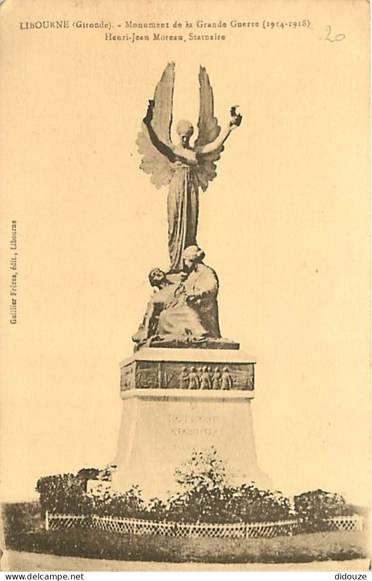 33 - Libourne - Monument De La Grande Guerre (1914-1918) - Carte Neuve - CPA - Voir Scans Recto-Verso - Libourne