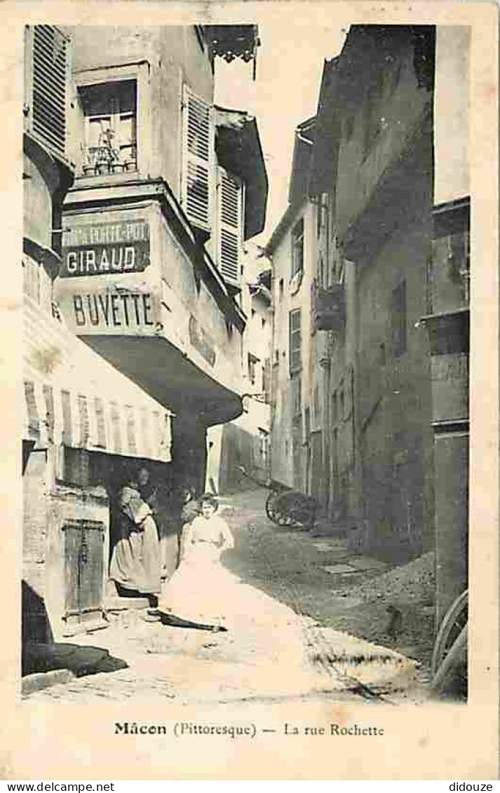 71 - Macon - Le Rue Rochette - Animée - Précurseur - CPA - Voir Scans Recto-Verso - Macon