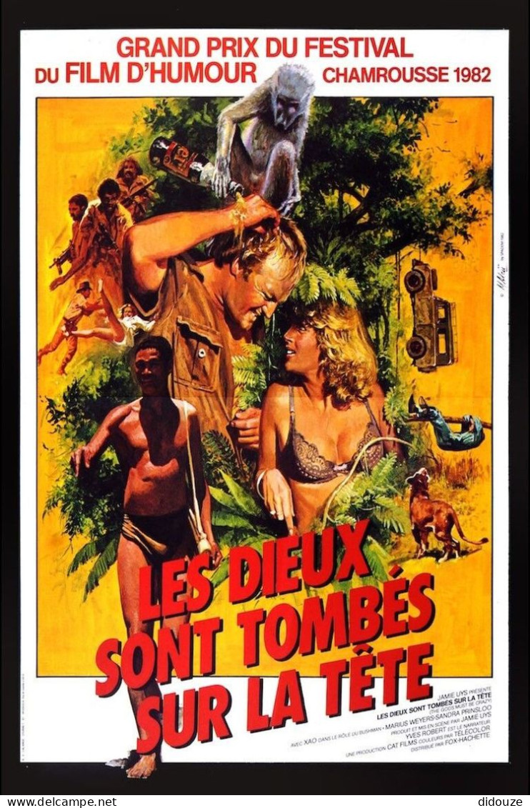 Cinema - Les Dieux Sont Tombés Sur La Tête - Illustration Vintage - Affiche De Film - CPM - Carte Neuve - Voir Scans Rec - Posters On Cards