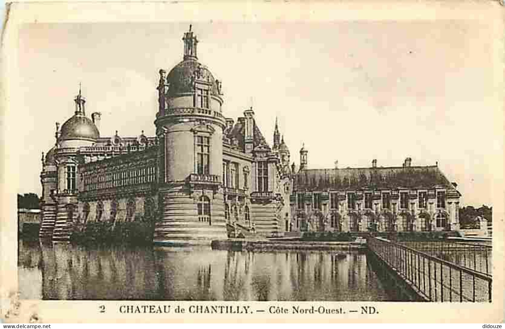 60 - Chantilly - Le Château - Coté Nord Ouest - CPA - Voir Scans Recto-Verso - Chantilly