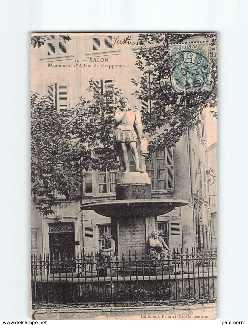 SALON : Monument D'Adam De Crapponne - état - Salon De Provence