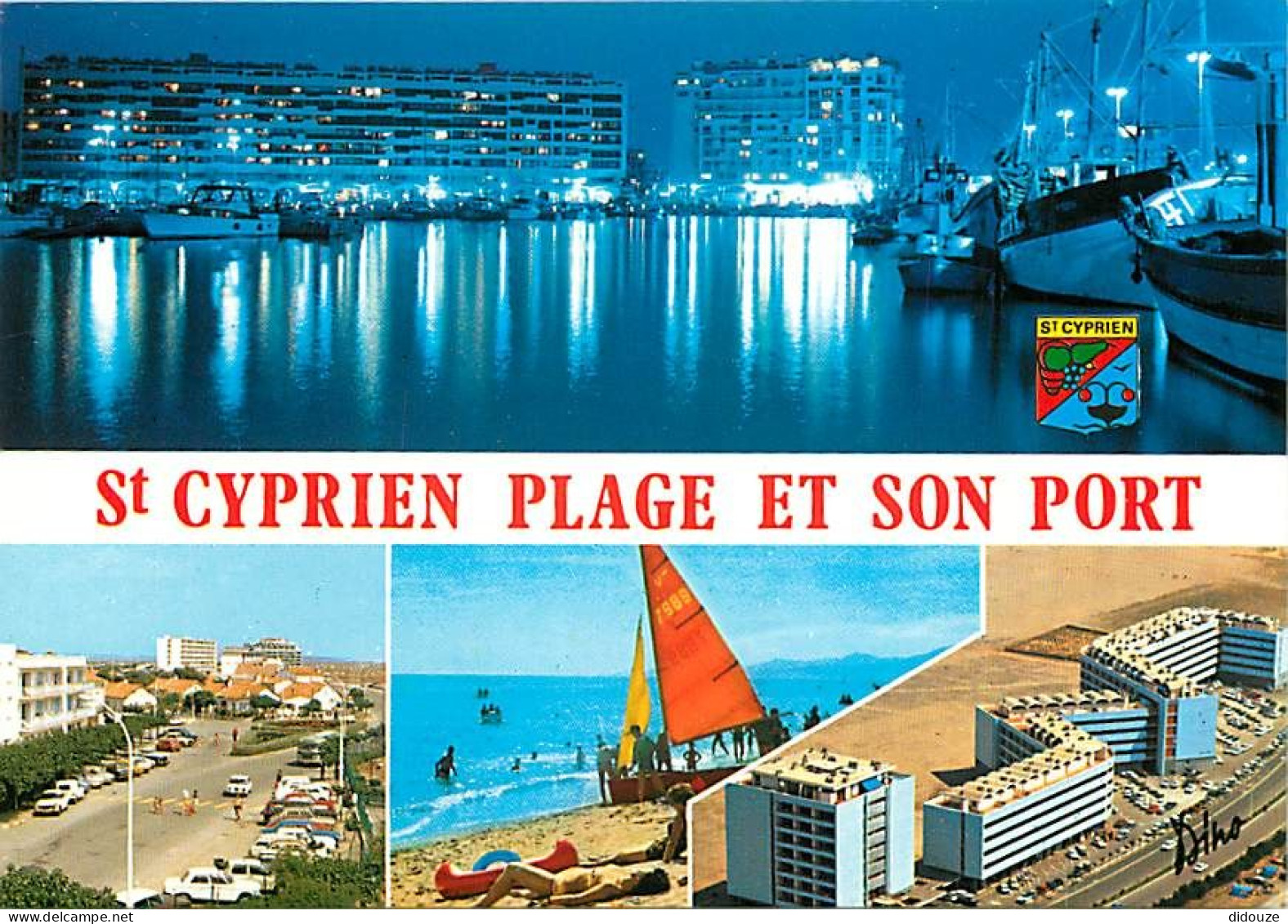 66 - Saint Cyprien - Multivues - Immeubles - Bateaux - CPM - Voir Scans Recto-Verso - Saint Cyprien