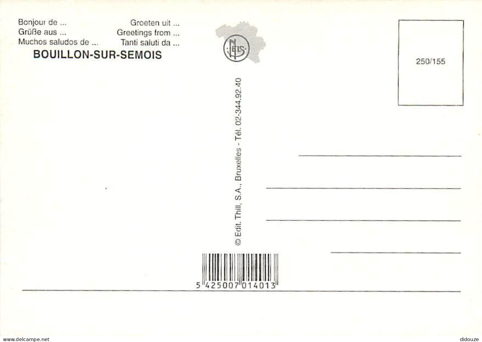 Belgique - Bouillon Sur Semois - Vue Générale Aérienne - Carte Neuve - CPM - Voir Scans Recto-Verso - Bouillon