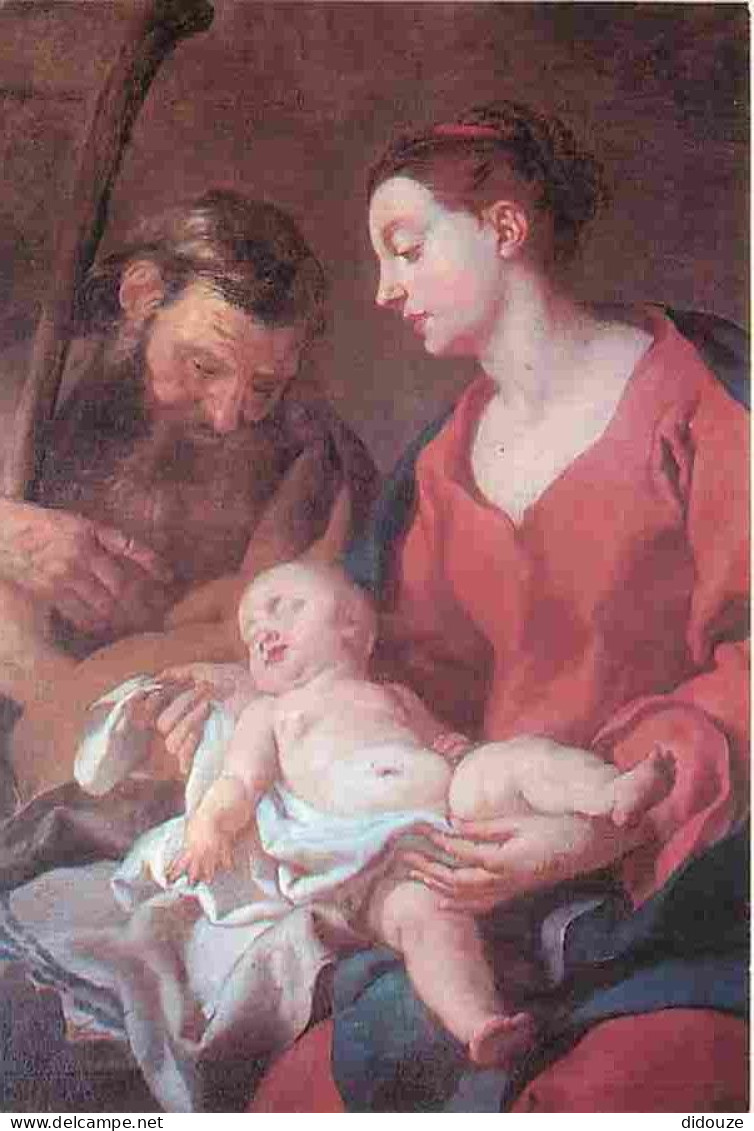 Art - Peinture Religieuse - Jean François De Troy - Sainte Famille - Détail - CPM - Voir Scans Recto-Verso - Gemälde, Glasmalereien & Statuen