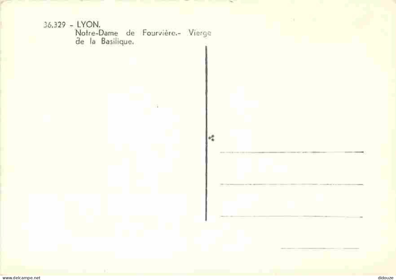 Art - Art Religieux - Lyon - Notre Dame De Fourvière - Vierge De La Basilique - CPM - Voir Scans Recto-Verso - Paintings, Stained Glasses & Statues