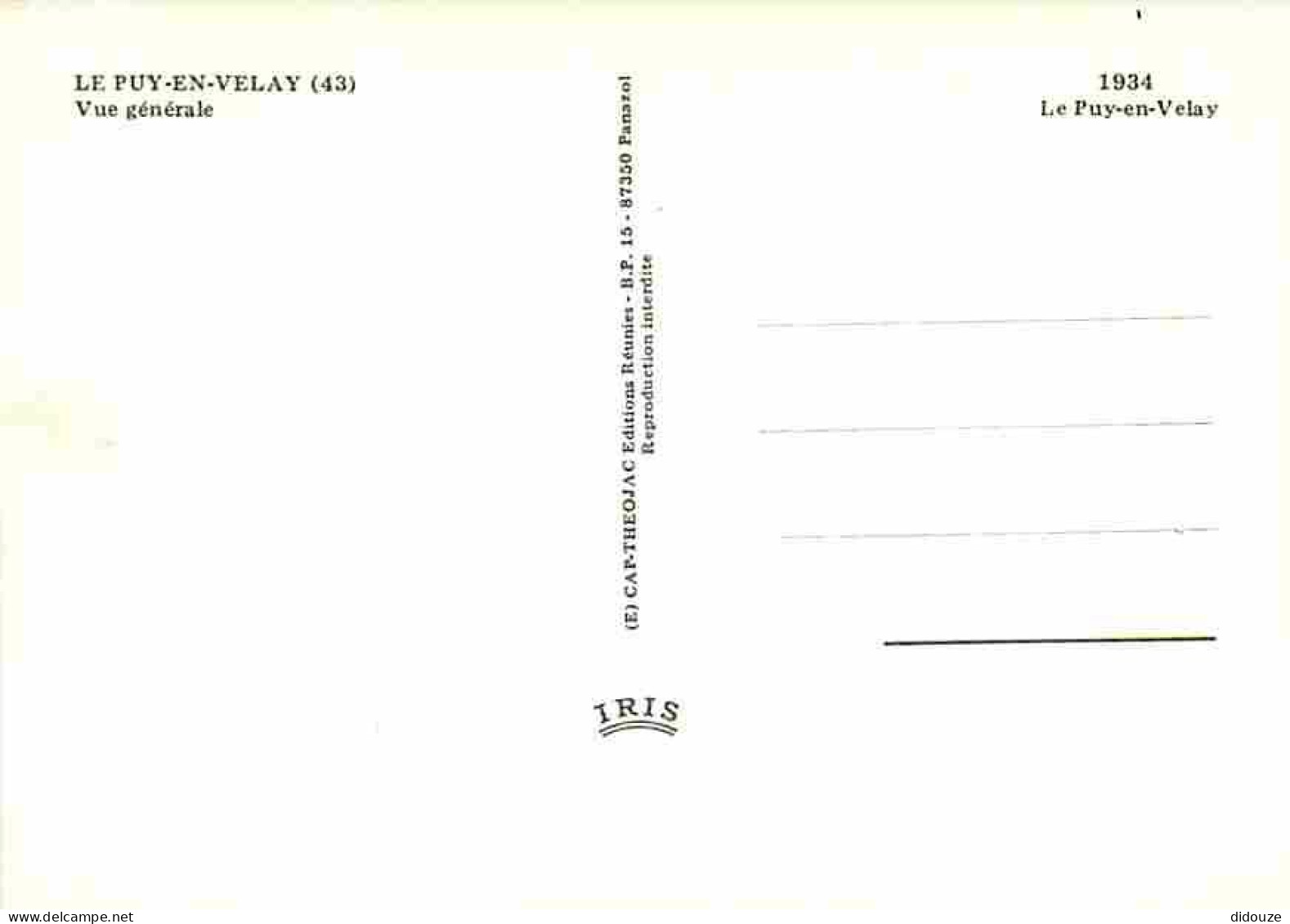 43 - Le Puy En Velay - Vue Générale - Carte Neuve - CPM - Voir Scans Recto-Verso - Le Puy En Velay