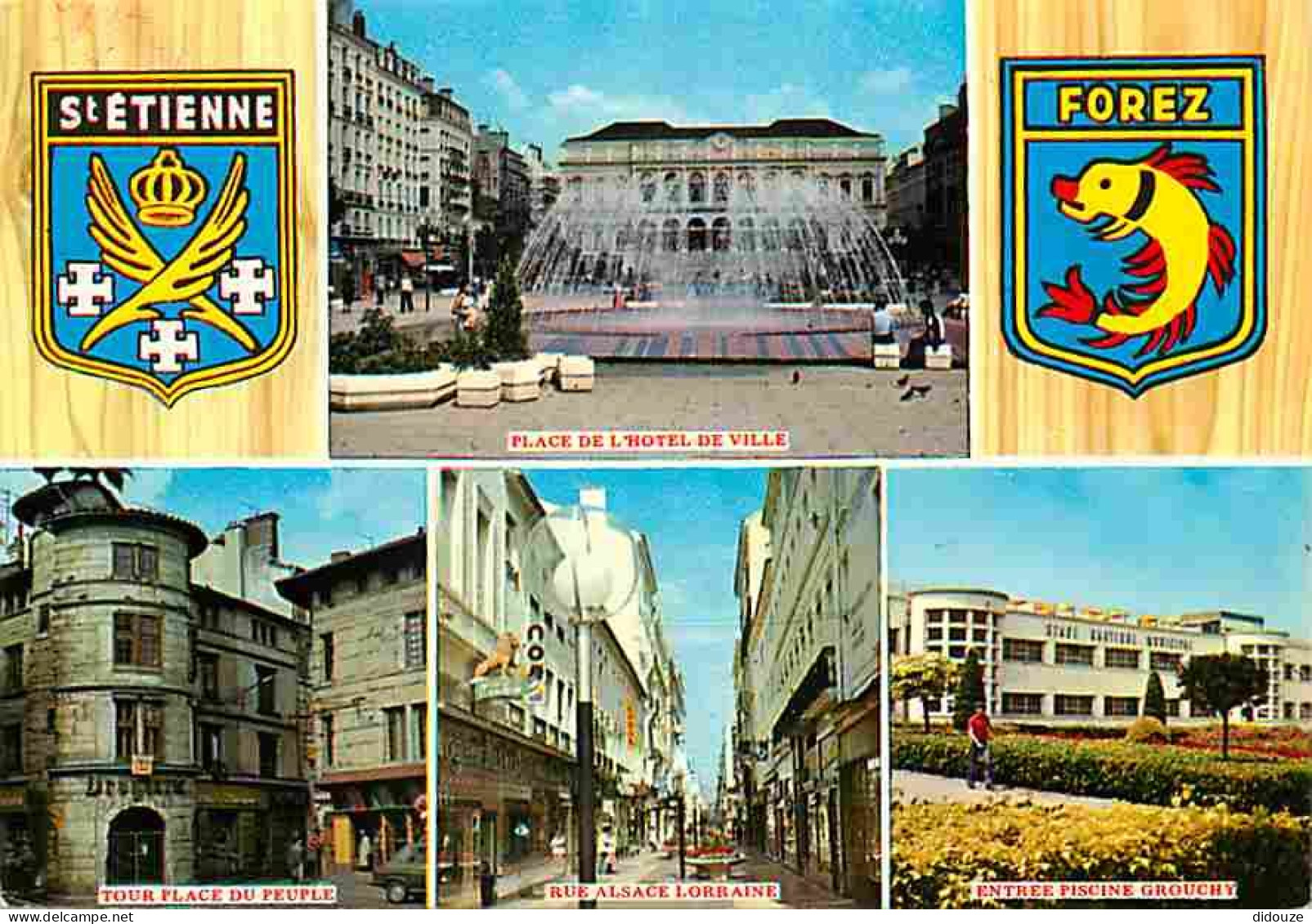42 - Saint-Etienne - Multivues - Blasons - CPM - Voir Scans Recto-Verso - Saint Etienne