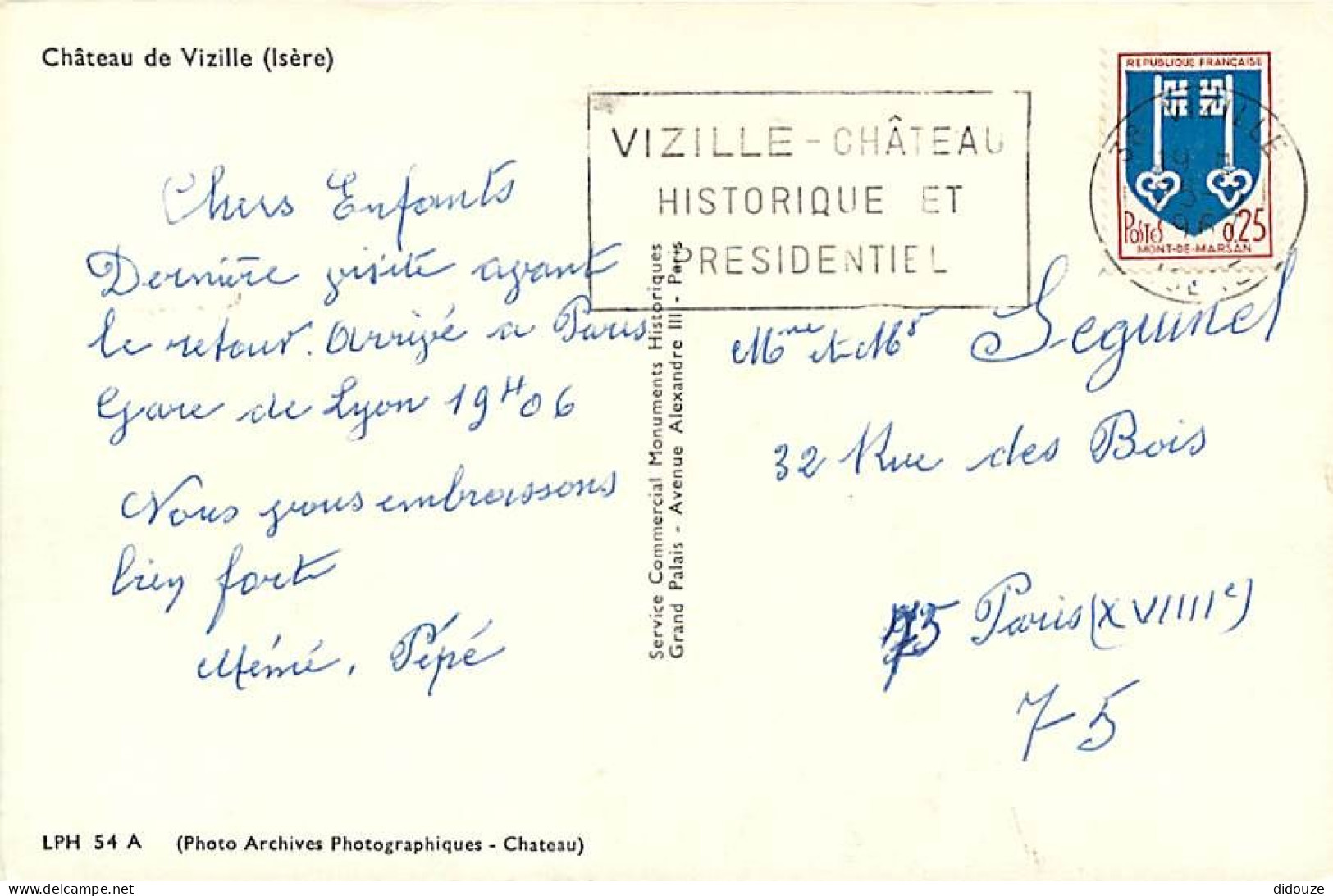 38 - Vizille - Le Château - Flamme Postale De Vizille - CPM - Voir Scans Recto-Verso - Vizille