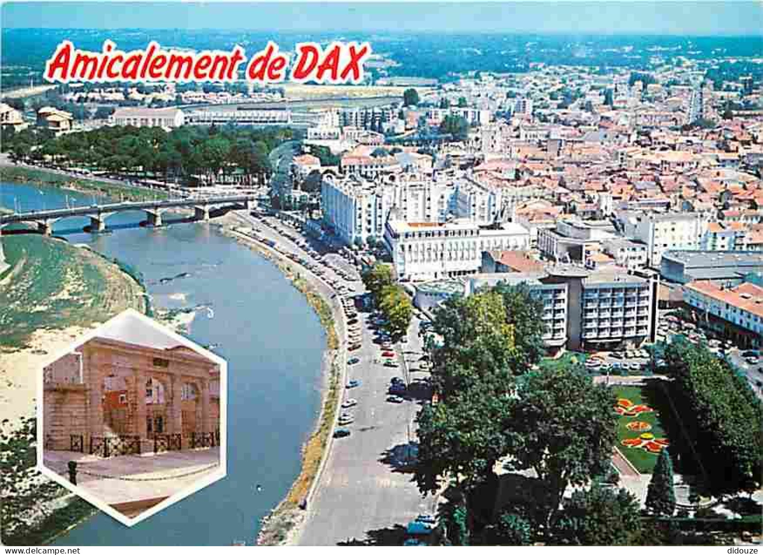 40 - Dax - Vue Panoramique Aérienne De La Ville Et Des Hotels Sur Les Rives De L'Adour - CPM - Voir Scans Recto-Verso - Dax