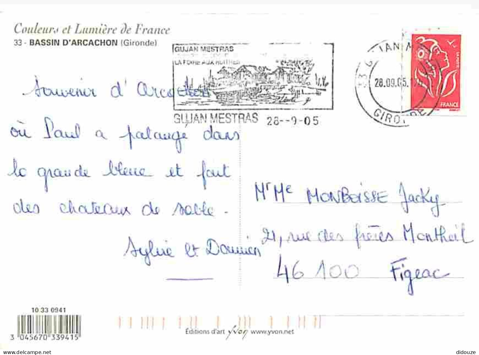 33 - Bassin D'Arcachon - Cabanes Tchanquées - Flamme Postale - CPM - Voir Scans Recto-Verso - Sonstige & Ohne Zuordnung