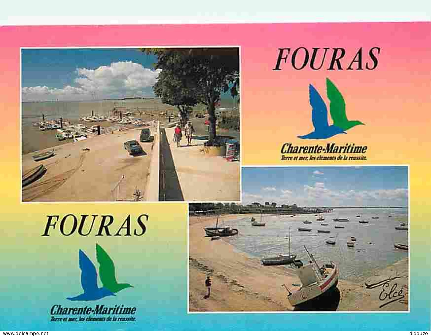 17 - Fouras - Multivues - Plage - Automobiles - Flamme Postale - CPM - Voir Scans Recto-Verso - Fouras-les-Bains