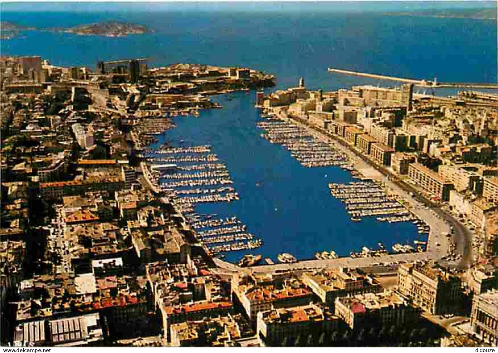 13 - Marseille - Vue Aérienne Du Vieux Port - Au Loin Château D'If Et Les Iles - Carte Neuve - CPM - Voir Scans Recto-Ve - Vieux Port, Saint Victor, Le Panier