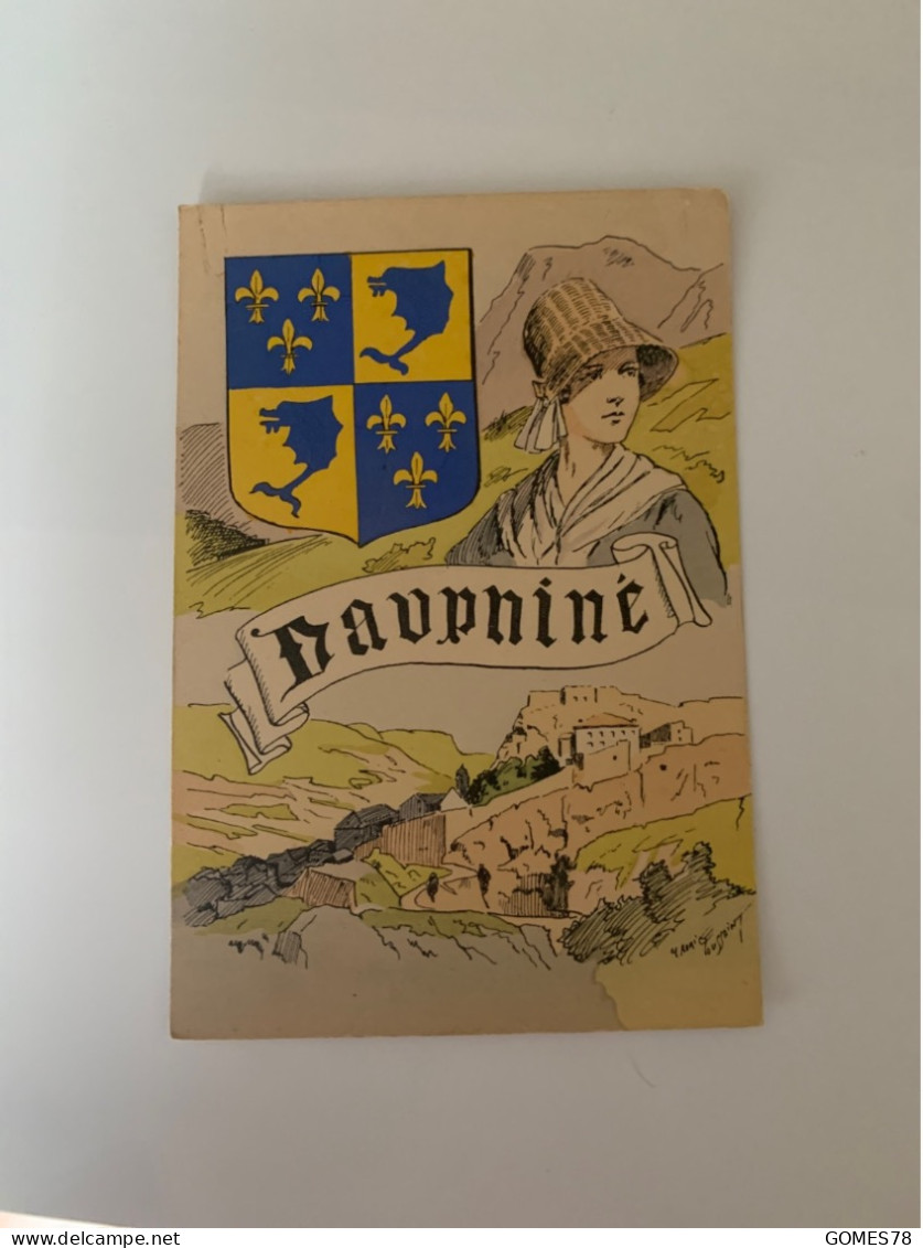 A27-Dauphine Très Belle Cpa Avec Drapeau Illustrateur Maurice Toussaint - Other & Unclassified