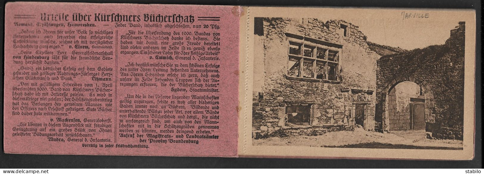 55 - VOR VERDUN - DEVANT VERDUN - CARNET DE 10 CARTES ALLEMANDES DE VILLAGES MEUSIENS - Autres & Non Classés