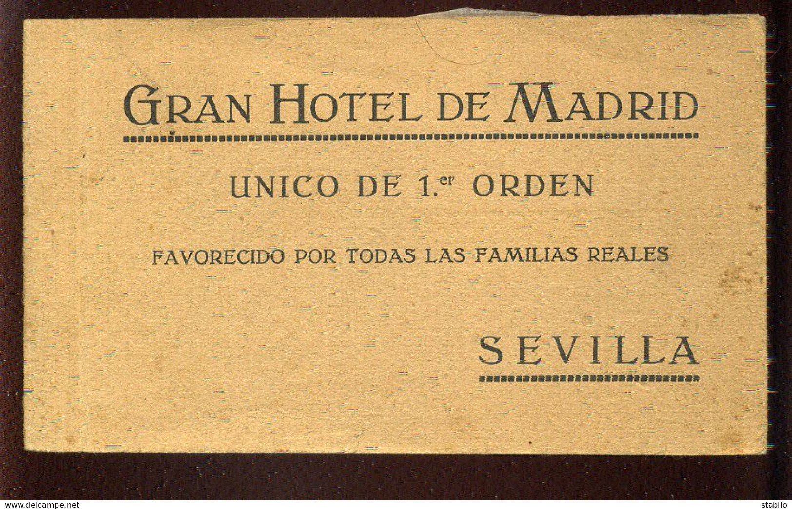 ESPAGNE - SEVILLA - GRAN HOTEL DE MADRID - CARNET DE 20 CARTES - Sevilla