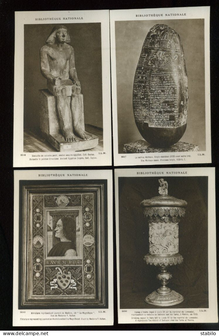 SCULPTURES - POCHETTE DE 12 CARTES FORMAT 9X14 - BIBLIOTHEQUE NATIONALE COLLECTION VIII - EDITEUR LAPINA - Sculptures