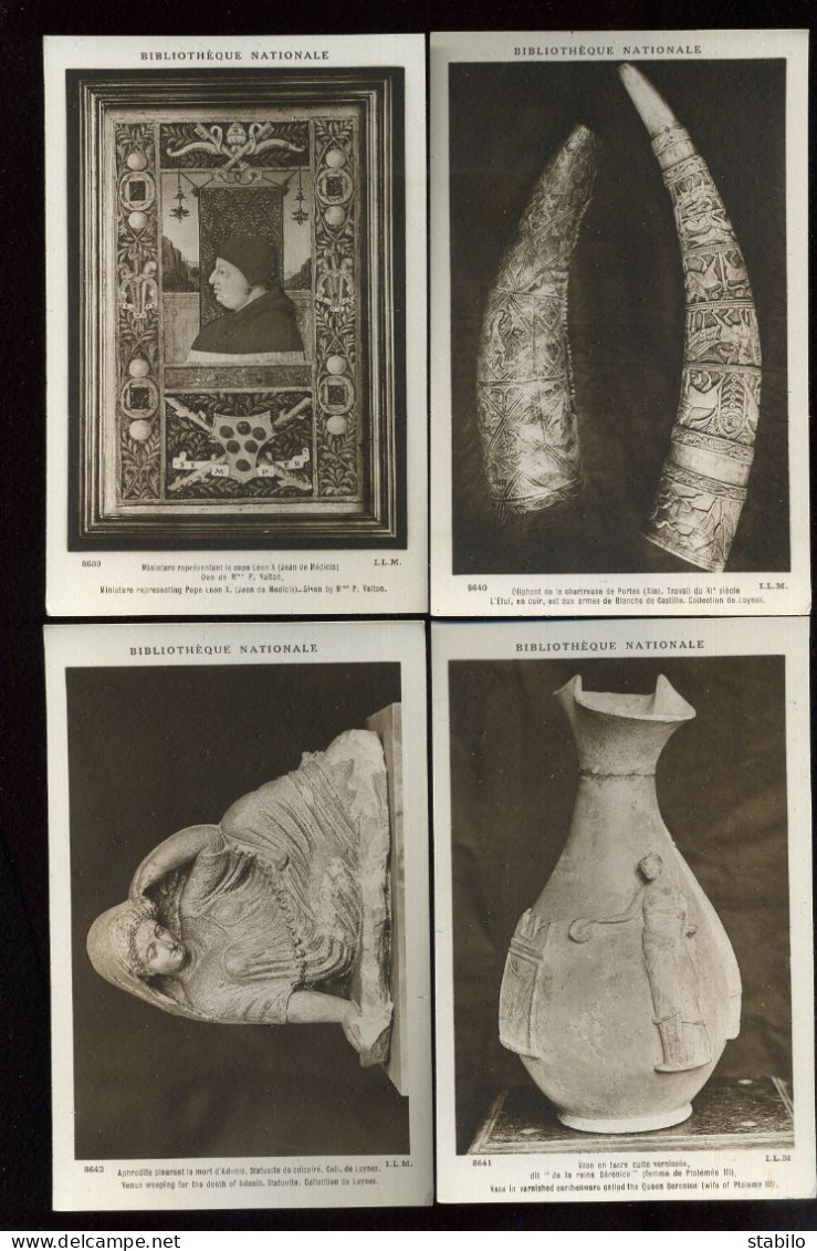 SCULPTURES - POCHETTE DE 12 CARTES FORMAT 9X14 - BIBLIOTHEQUE NATIONALE COLLECTION VIII - EDITEUR LAPINA - Skulpturen