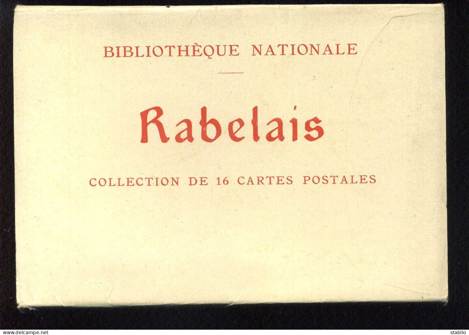 RABELAIS -  POCHETTE DE 16 CARTES FORMAT 10X15 - EDITE PAR LA BIBLIOTHEQUE NATIONALE - Philosophie & Pensées