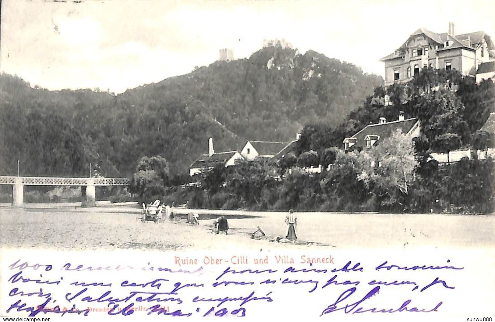 Slovenia - Ruine Ober Cilli Und Villa Sanneck (Stengel 1903) - Slovénie