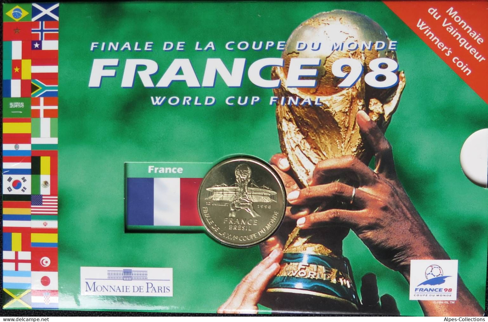 F1204.01 - COFFRET BU - FRANCS - 1998 - 5 Francs Coupe Du Monde 1998 - BU, BE & Coffrets