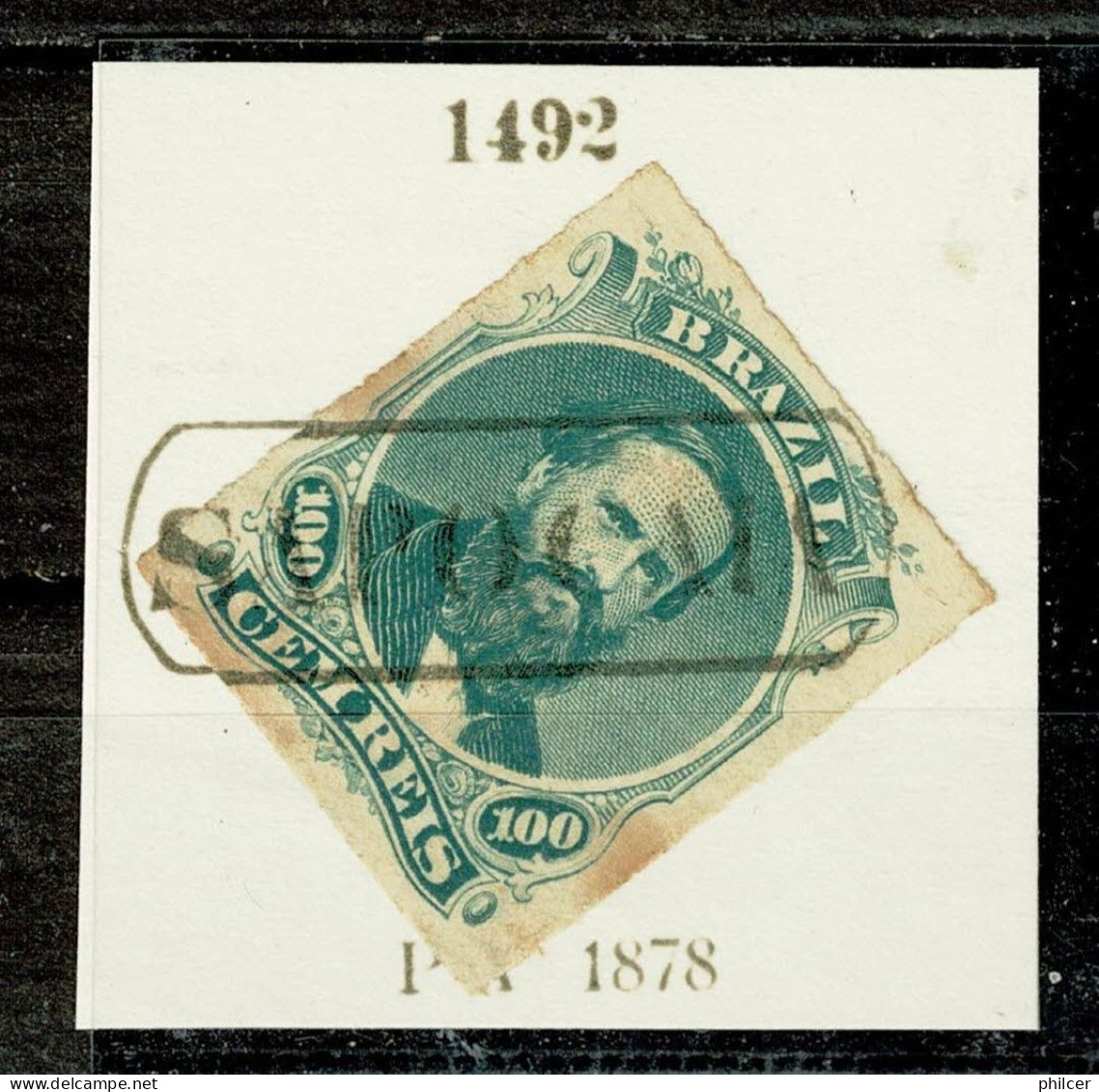 Brasil, 1876, # RH 34, Used - Used Stamps