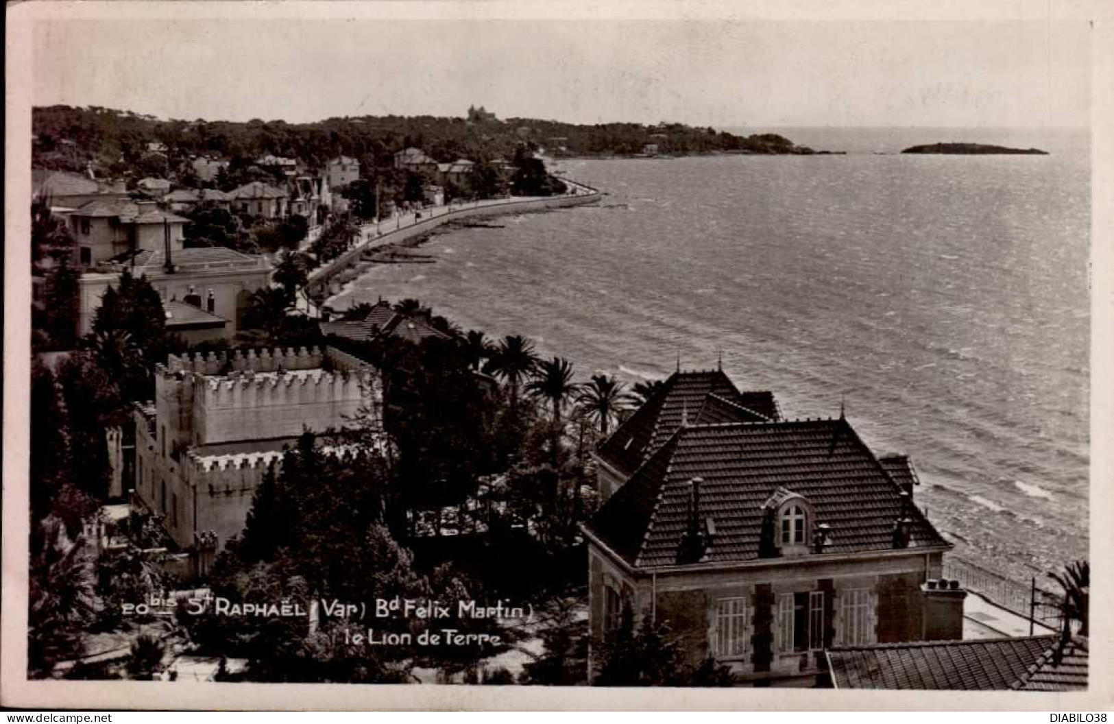 SAINT-RAPHAEL   ( VAR )  BOULEVARD FELIX-MARTIN. LE LION DE TERRE - Saint-Raphaël