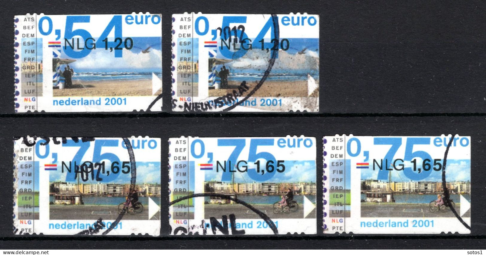 NEDERLAND 1992/1993° Gestempeld 2001 - Eurozegels - Used Stamps