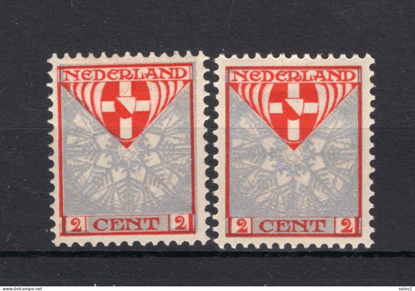 NEDERLAND 199 MH 1926 - Kinderzegels, Provinciewapens (2 Stuks) - Ungebraucht