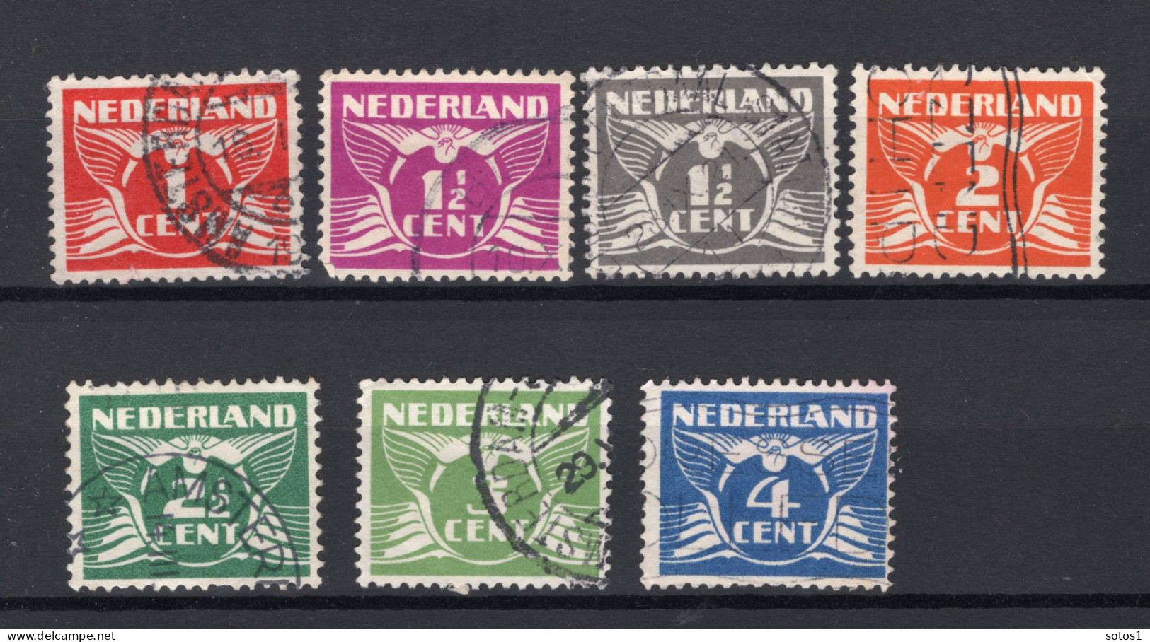 NEDERLAND 170/176 Gestempeld 1926-1935 - Vliegende Duif -4 - Used Stamps