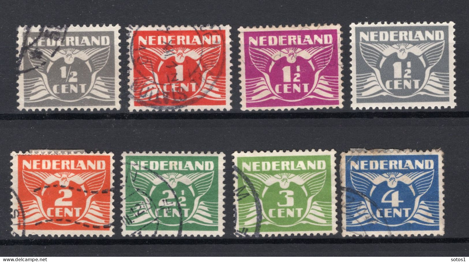 NEDERLAND 169/176 Gestempeld 1926-1935 - Vliegende Duif - Gebruikt