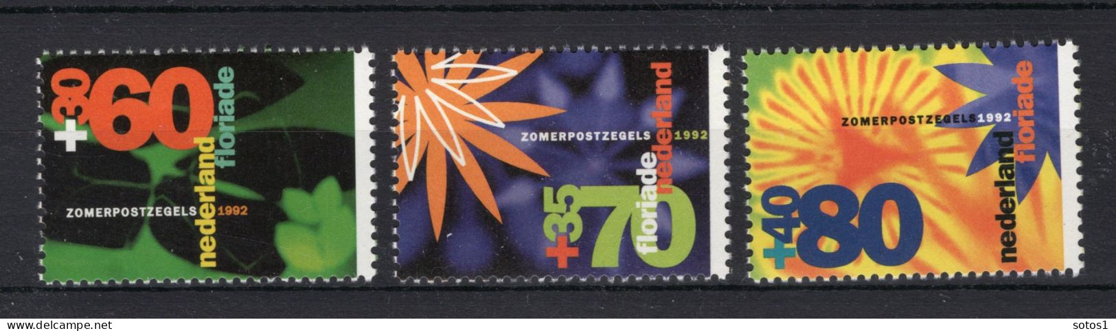 NEDERLAND 1521/1523 MNH 1992 - Zomerzegels, Floriade - Unused Stamps