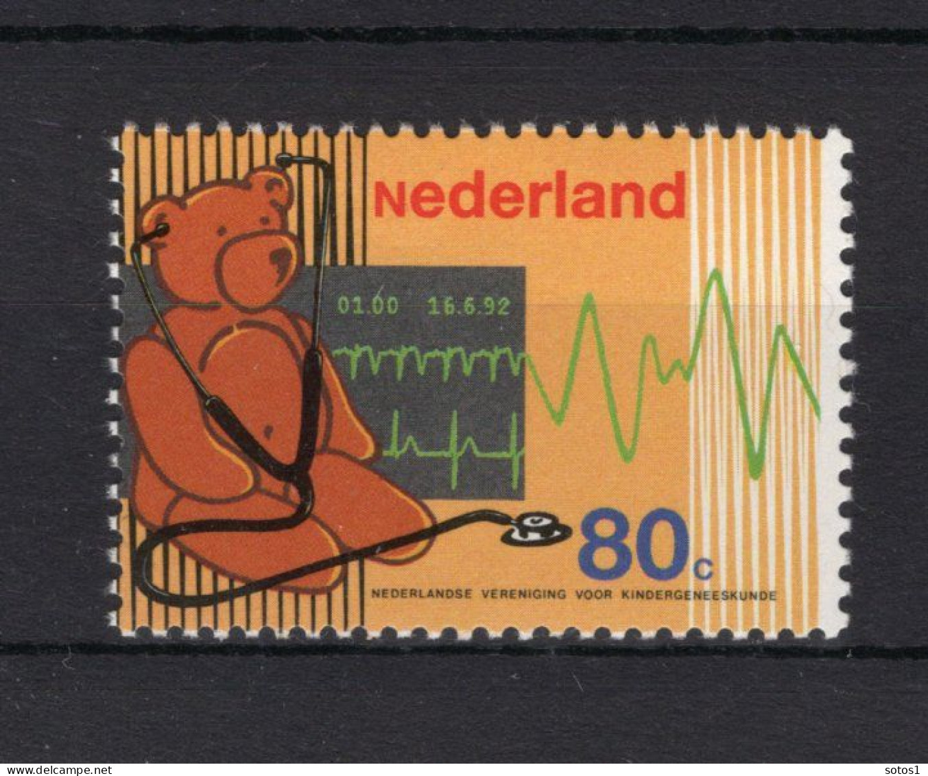 NEDERLAND 1530 MNH 1992 - 100 Jaar Nederlandse Ver. Kindergeneeskunde - Unused Stamps