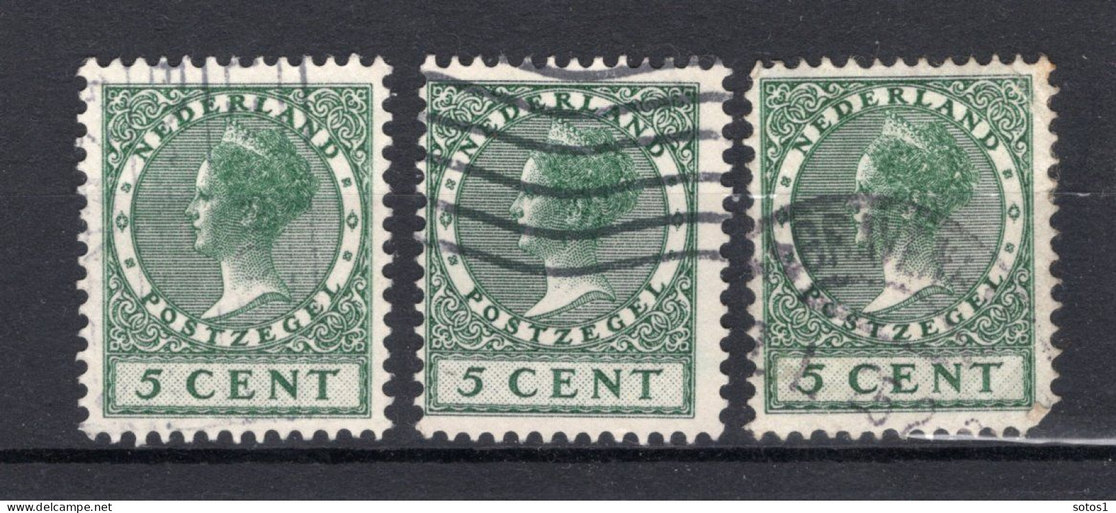 NEDERLAND 149 Gestempeld 1924-1926 - Koningin Wilhelmina (3 Stuks) - Used Stamps