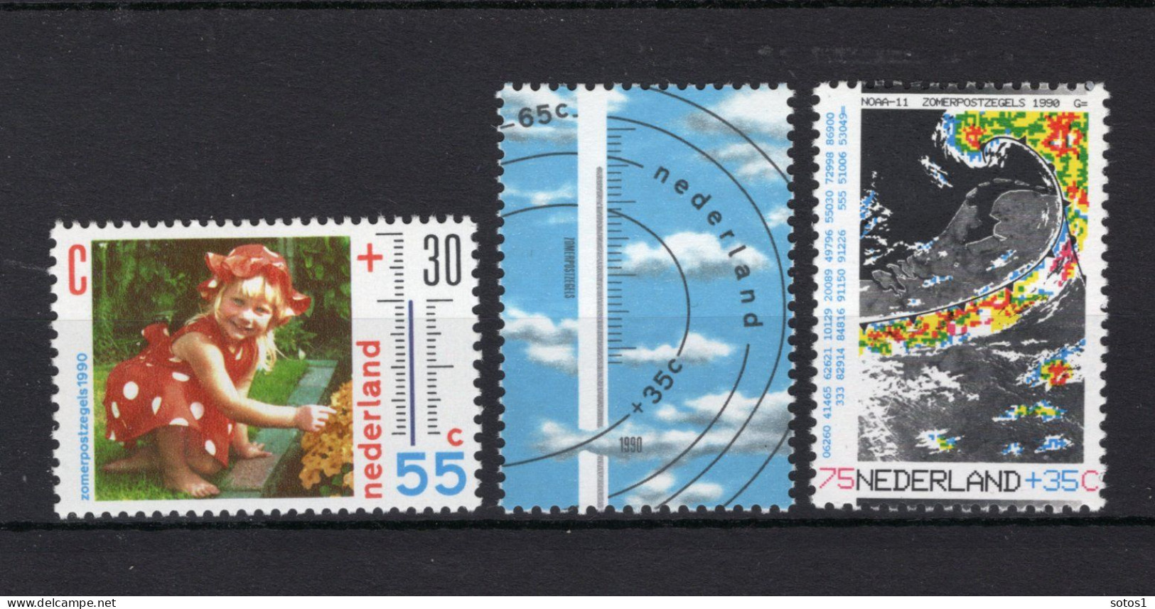 NEDERLAND 1444/1446 MNH 1990 - Zomerzegels, Het Weer -1 - Unused Stamps