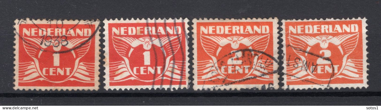 NEDERLAND 144/145 Gestempeld 1924 - Vliegende Duif - Gebruikt