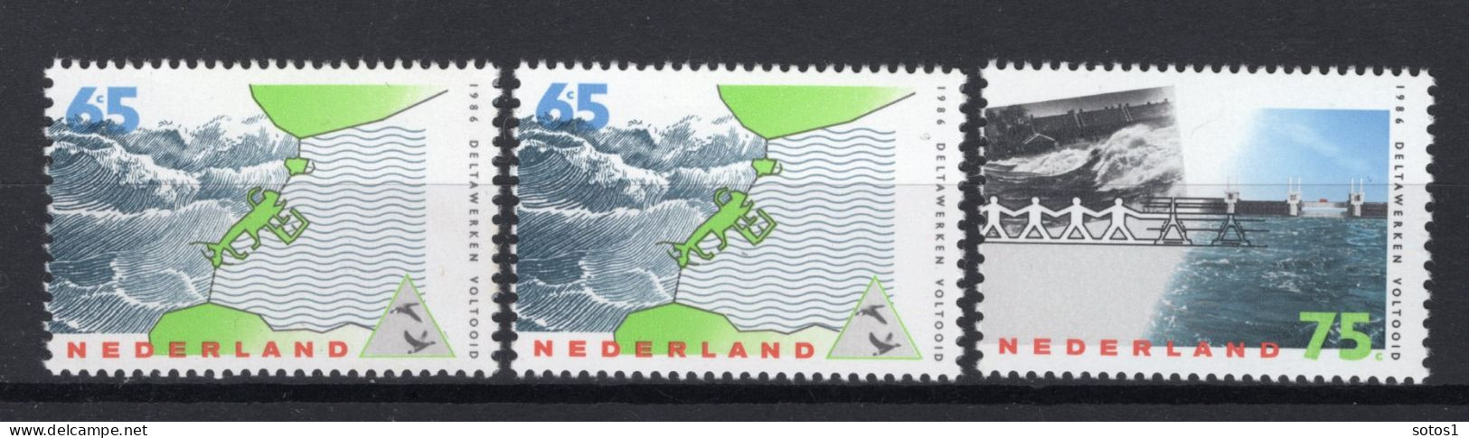 NEDERLAND 1361/1362 MNH 1986 - Voltooiing Deltawerken - Nuovi