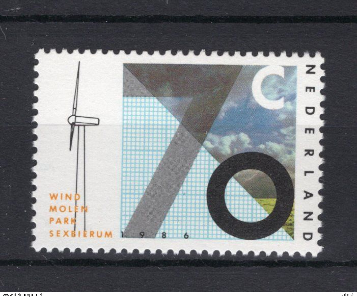 NEDERLAND 1347 MNH 1986 - Proefwindpark Sexbierum -3 - Unused Stamps