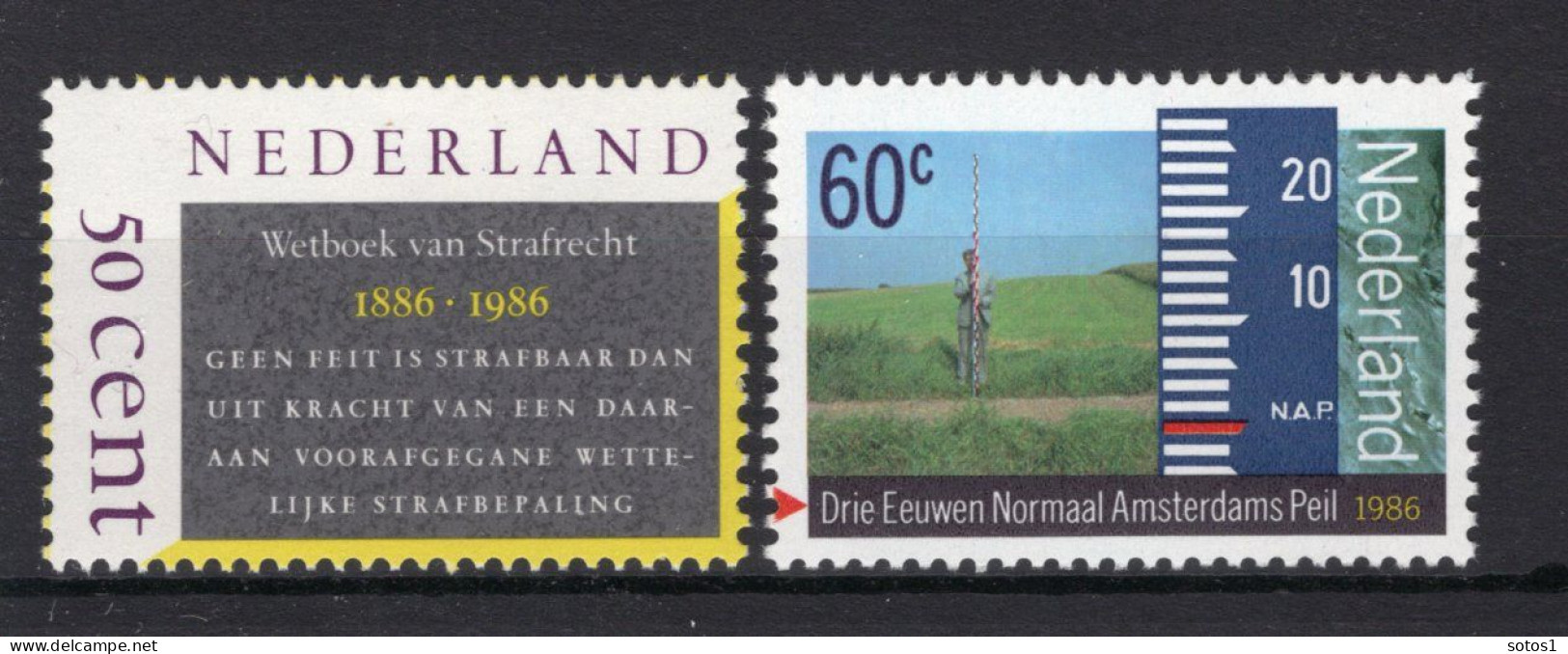 NEDERLAND 1345/1346 MNH 1986 - Gecombineerde Uitgifte - Ungebraucht