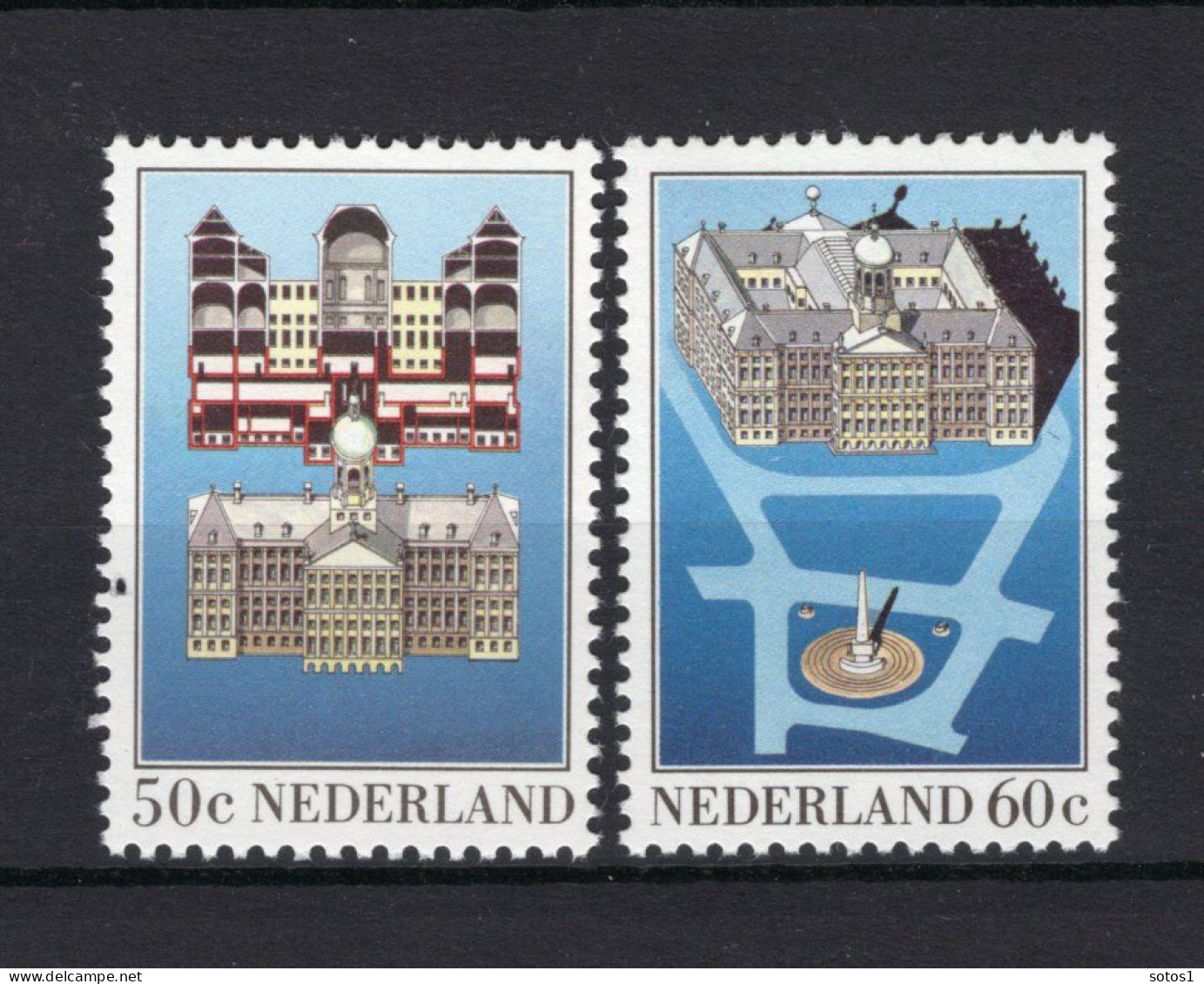 NEDERLAND 1273/1274 MNH 1982 - Paleis Op De Dam -1 - Unused Stamps