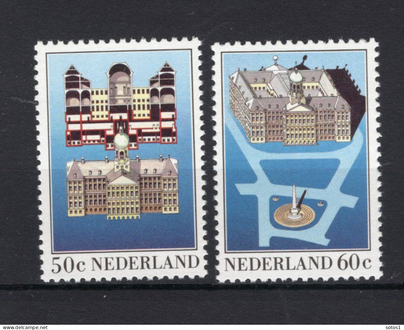 NEDERLAND 1273/1274 MNH 1982 - Paleis Op De Dam - Unused Stamps
