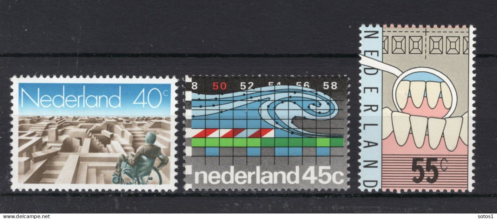 NEDERLAND 1143/1145 MNH 1977 - Herdenkingszegels - Ongebruikt