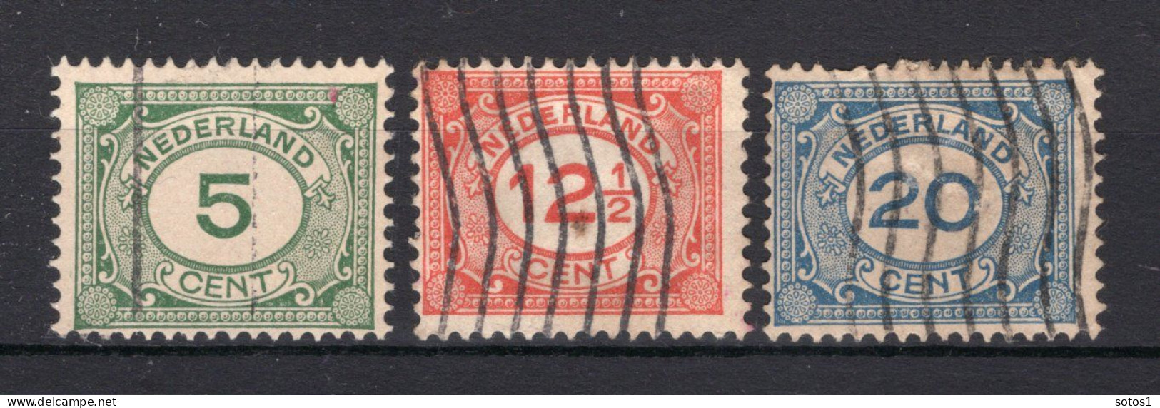 NEDERLAND 107/109 Gestempeld 1921-1922 - Cijfer -2 - Used Stamps