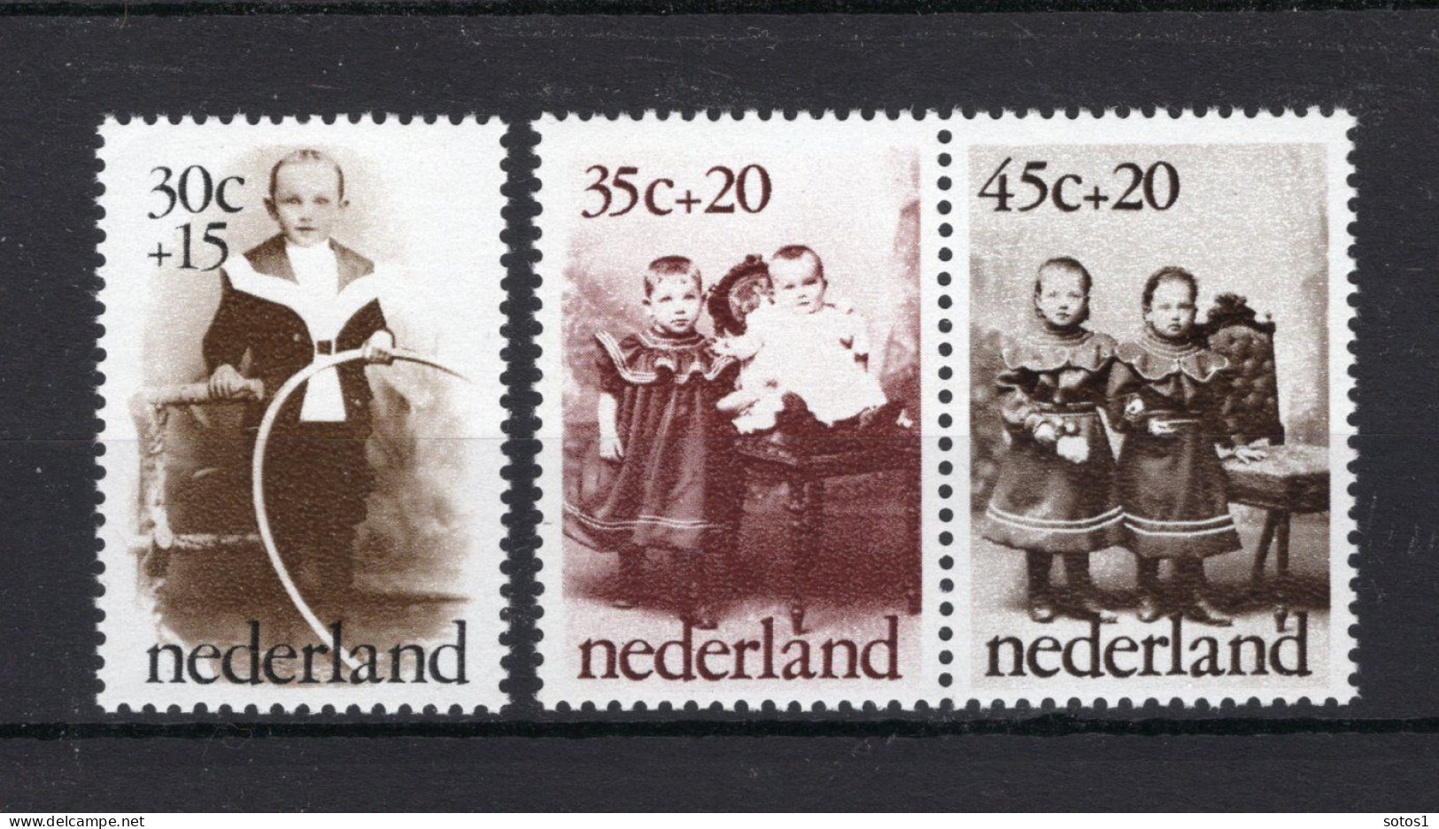 NEDERLAND 1059/1061 MNH 1974 - Kinderzegels, Oude Kinderfoto's - Ungebraucht