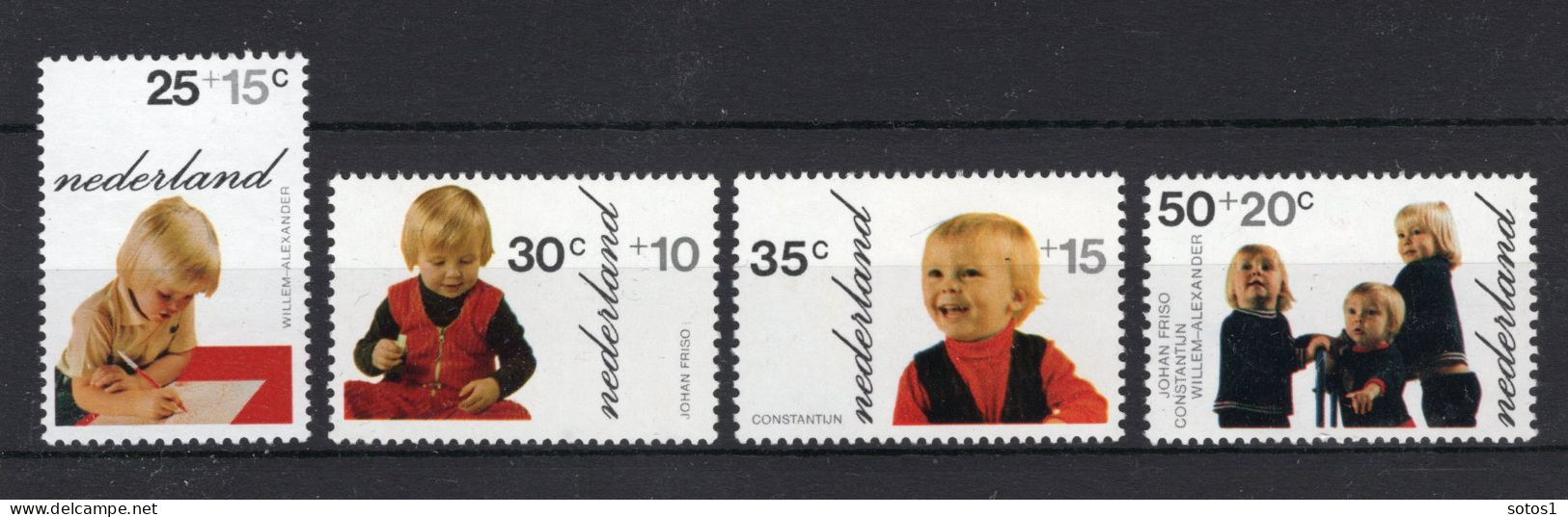 NEDERLAND 1020/1023 MNH 1972 - Kinderzegels, Prinsen - Unused Stamps